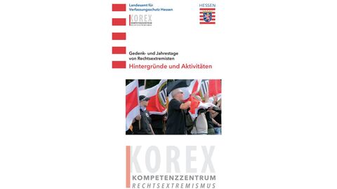 Coverbild der Broschüre - Gedenk- und Jahrestage von Rechtsextremisten