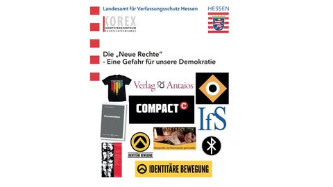Coverbild der Broschüre - Die "Neue Rechte" - Eine Gefahr für die Demokratie